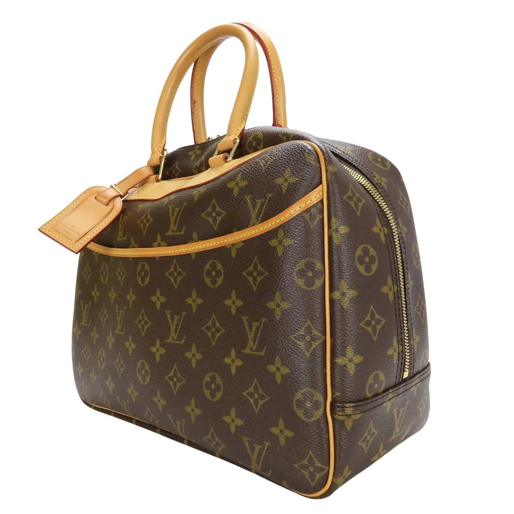 Used LOUIS VUITTON Handbag Deauville M47270 Bowling vanity Monogram/Nume leather Brown Classic