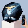 Lazio FC Manual Five Fold 8 Rib Umbrella Support Custom Text, Lightweight Travel Umbrella