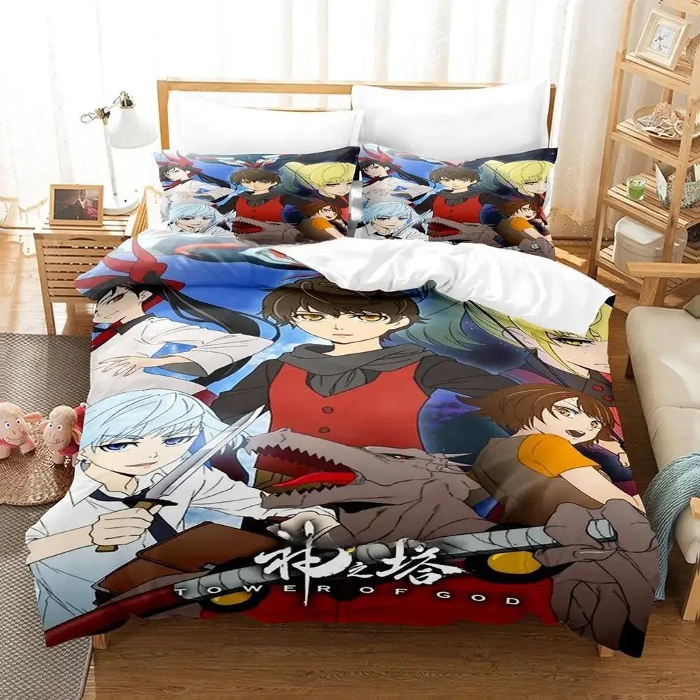 Комплект постельного белья Tower Of God Single Twin Full Queen King Size Bed Set Adult Kids Bedroom Duvet cover Sets Anime Bed Sheet Set
