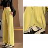 Narrow Style Pants Fashion Solid Banana Wide Leg Pants Women's Autumn High Waisted Straight Casual Sports Sweatpants