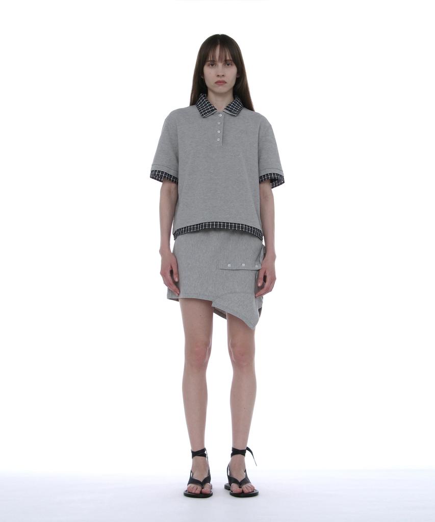 Partimento Woman Reworked Polo Mini Skirt_Melange