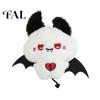 Embroidered Animal Doll Halloween Bear Bat Plush Pendant, Stuffed Devil Backpack Bag Charm, Purse Accessory Hanging with Bead Chain, Party Favors