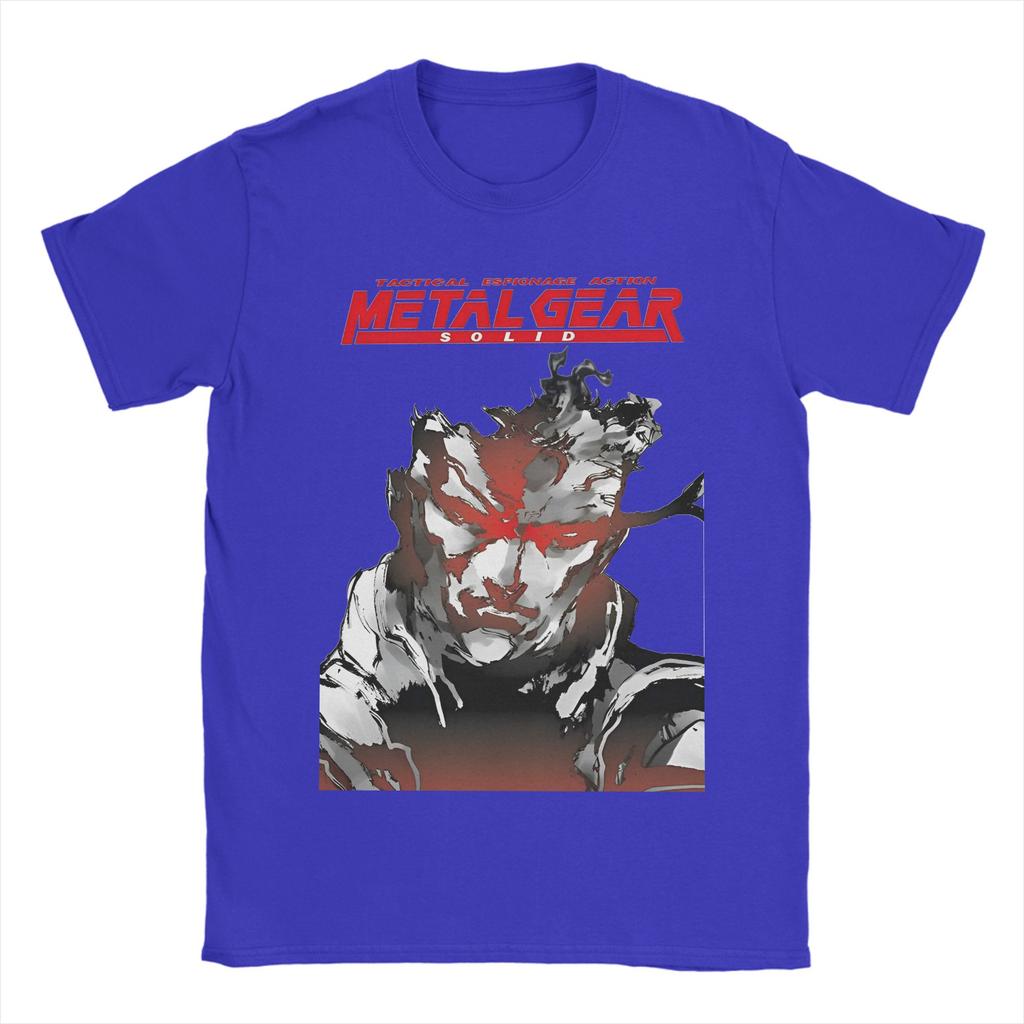 Игровой Футболка Metal Gear Solid Пляжная Хлопковая Футболка Для Мужчин Повседневная На заказ Своими Руками Футболка С Коротким Рукавом Классические Топы