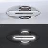 8pcs3D CarReflective Sticker Tape Reflector Fender Warning Bumper Strip Door Handle Bowl Cover Car Exterior Accessories Set