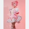 Аниме fille magique Kaname Madoka Косплей Костюм Kawaii Lolita fête карнавальный халат Rose Perruque Courte Idol Puella Magi Madoka