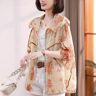 Большой размер УФ солнцезащитная одежда женская летняя уличная универсальная дышащая свободная куртка