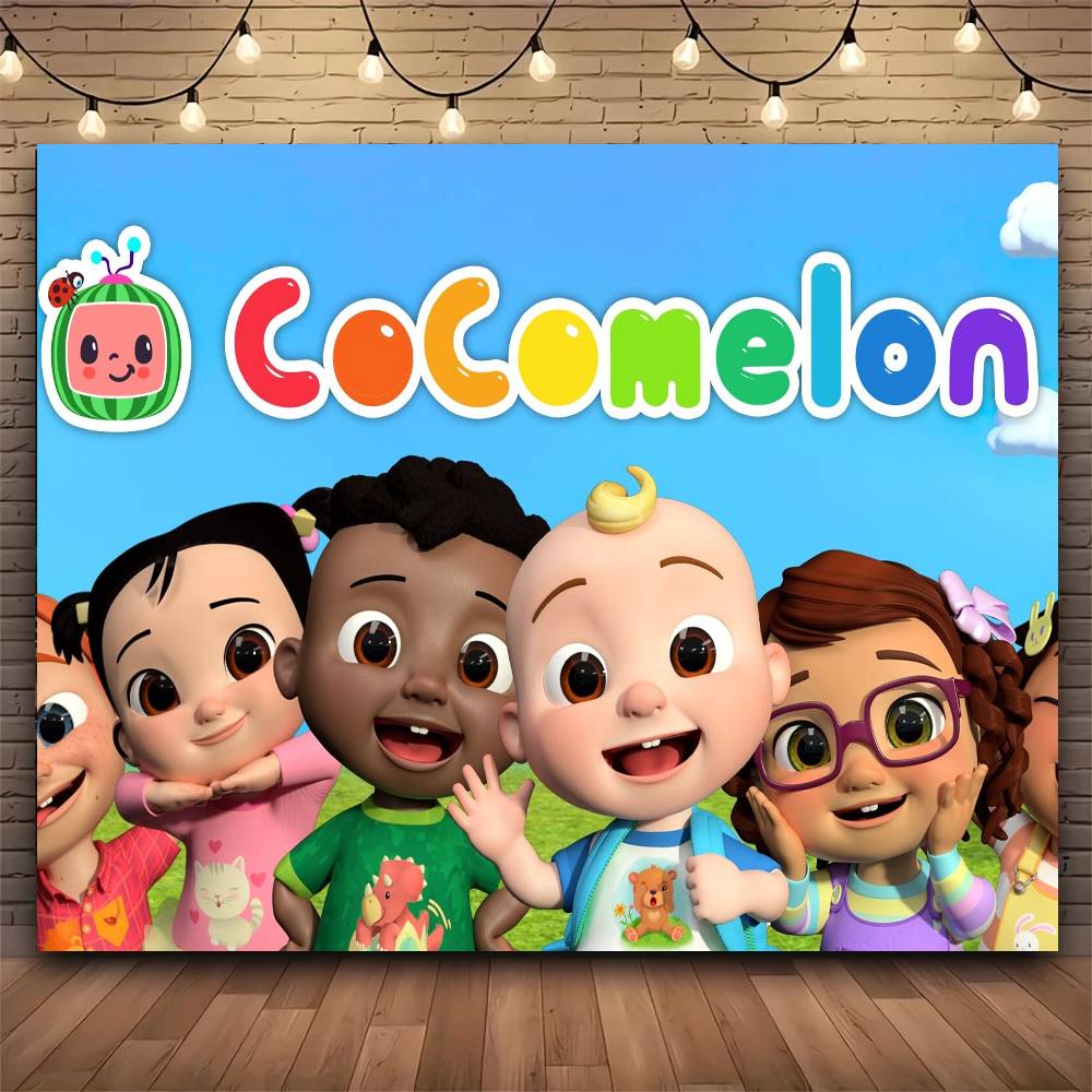 Cartoon Cute CCoComelonS Baby Tapestry Print Large Tapestry Wall Hanging Wall Tapestry Decor Living Room Bedroom Home