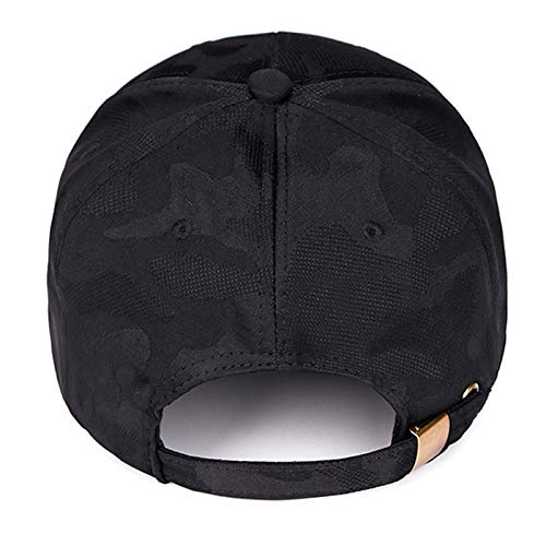 GUN FREAK Men's Camouflage Cap, Military, Airsoft, Tactical, Baseball, Camouflage (Black)