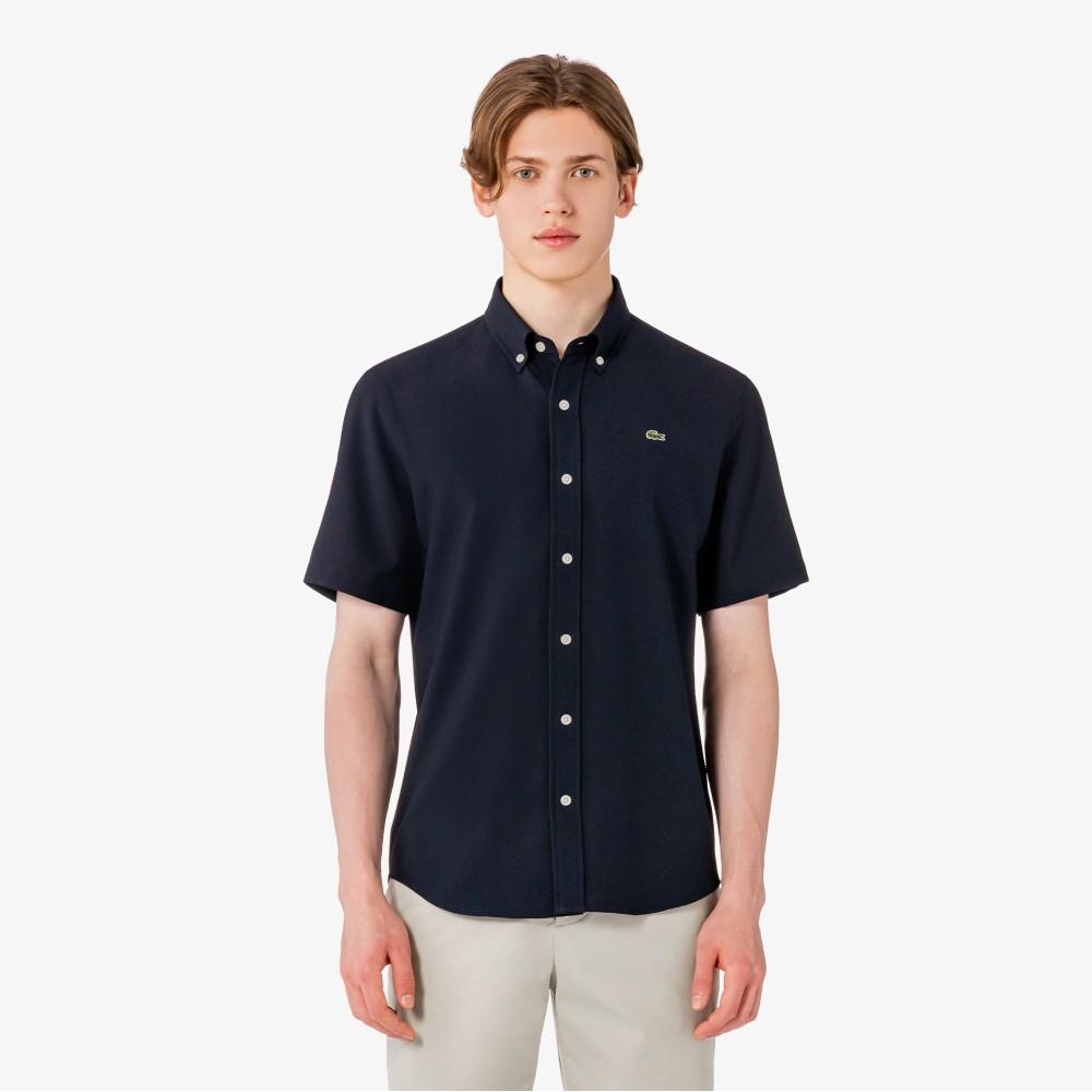 Lacoste Мужская трикотажная рубашка с коротким рукавом CH440E-56G166