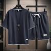 Men's Short-sleeved Shorts Suit Summer Leisure Sports Two-piece Suit