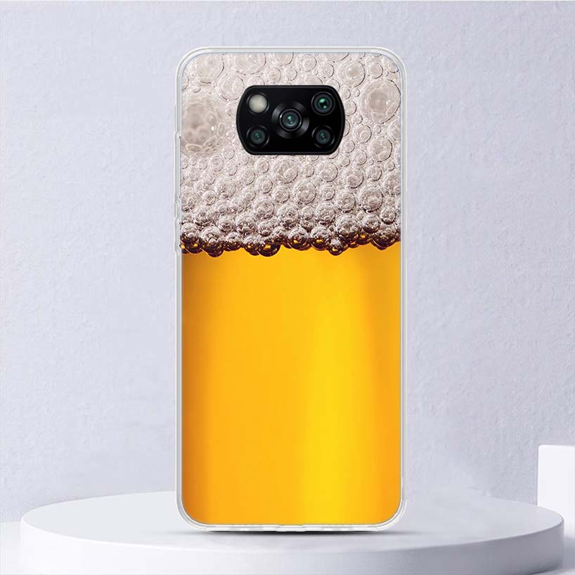 Мировые Пива Алкоголь Лето Пузырь Мягкий Чехол Для Xiaomi Poco X7 X6 X5 X4 X3 Nfc F6 F5 Pro Чехол Для Телефона F4 Gt F3 F2 F1 M5S M4 M3 M5