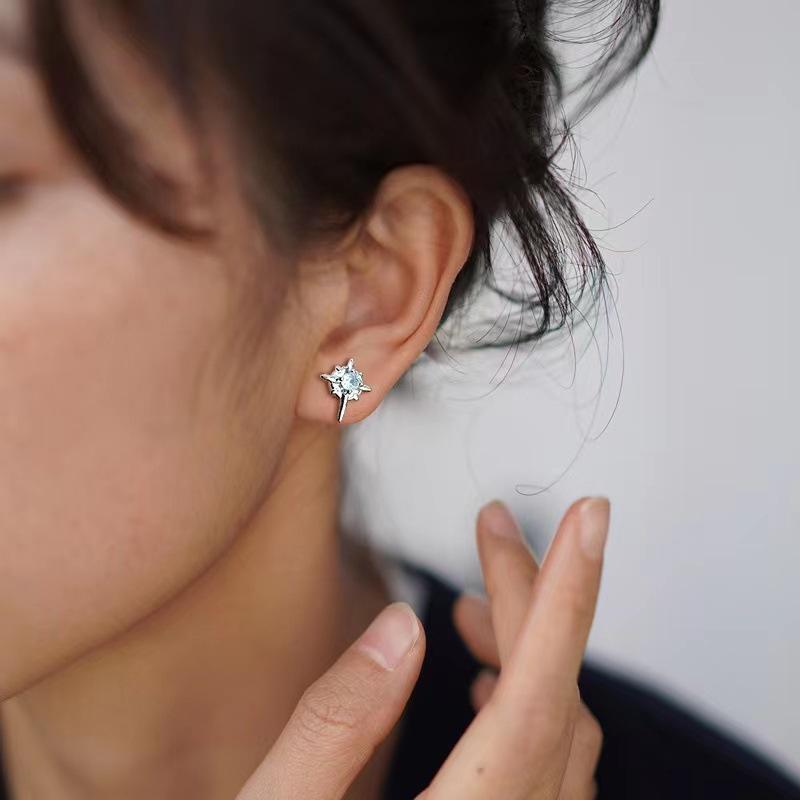 1 Pair North Star Magnet Ear Clip for Men Without Ear Holes Earrings Women Simple Jewelry Daily Decoration