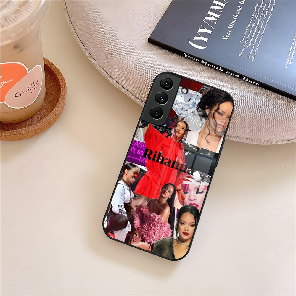 R-Rihanna Певица Чехол для телефона Стекло Для Samsung Galaxy S26 S25 S23 S24 S21 S22 S20 Ultra Fe Plus A15 A14 Чехол