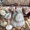 HAMRETHYPPZ 14 16 13 BJD Шарнирная кукла Платье Кукольный костюм Кукла Горничная Одежда Шарнирная кукла Одевалка Кукольное платье Платье принцессы, Светло-голубой