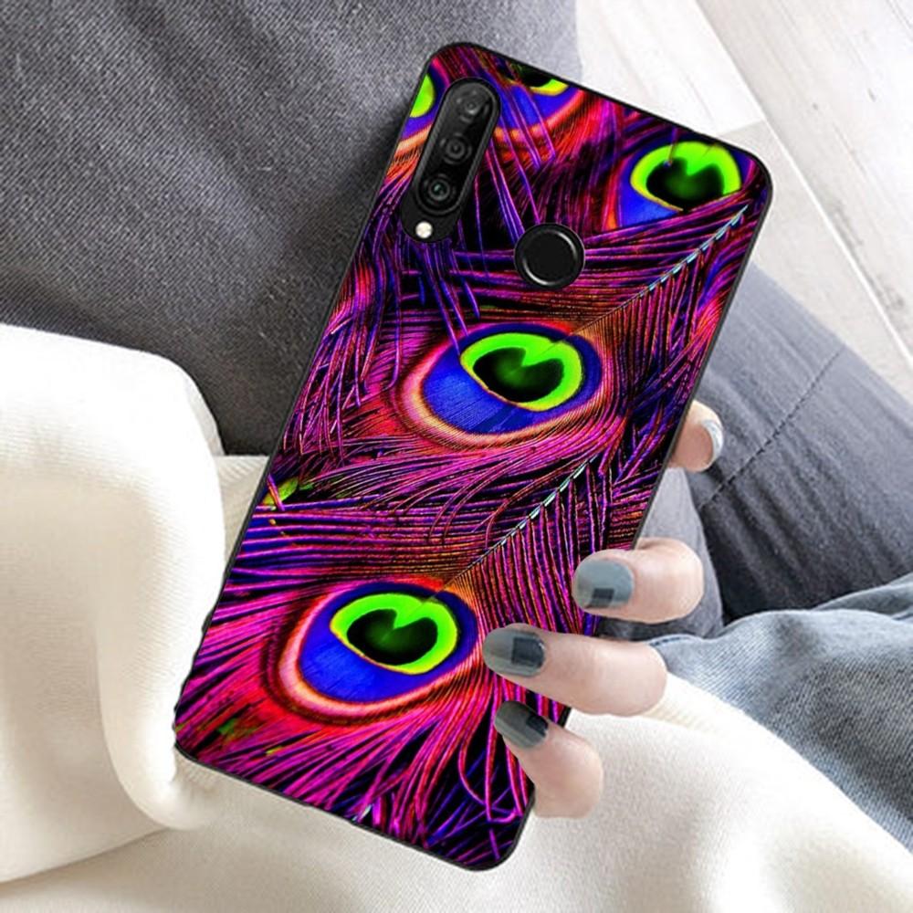 Чехол для телефона с павлиньим пером для Huawei Honor 10 lite 9 20 7A 9X 30 50 60 70 pro plus, мягкий силиконовый чехол