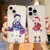 Genshin Impact Роскошный прозрачный мягкий чехол для телефона iPhone 15 14 13 12 11 Pro Max XS X XR 7 8 Plus Противоударный чехол Fundas