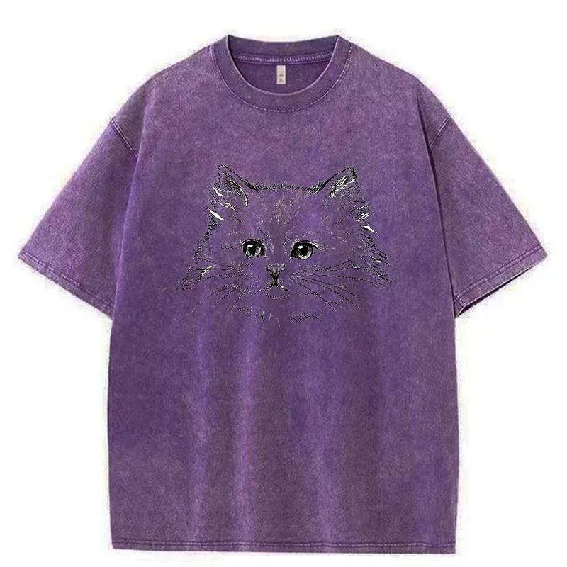 Tshirts for Men Adults Kid Cute Aristocratic Cat Printed Graphic Soft Washed Cotton High Quality Workmanship T-Shirt