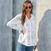 Весенне-осенняя женская рубашка больших размеров, свободная повседневная шифоновая рубашка, топы с длинными рукавами