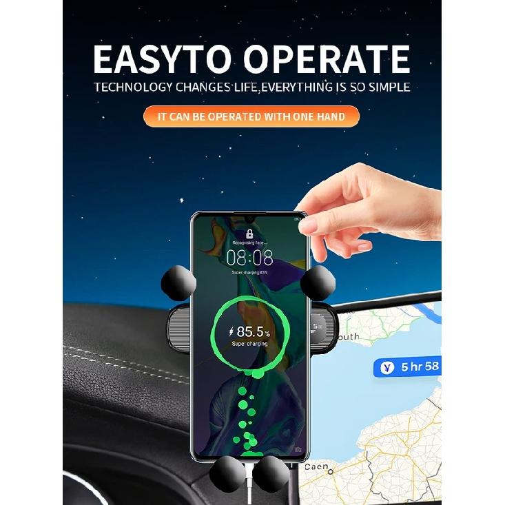 1-PC Car Phone Holder Screen for Geely Geometry C 2020 2021 2022 Magnetic Wireless Charging Car Phone for MagSafe Fixed Mount.
