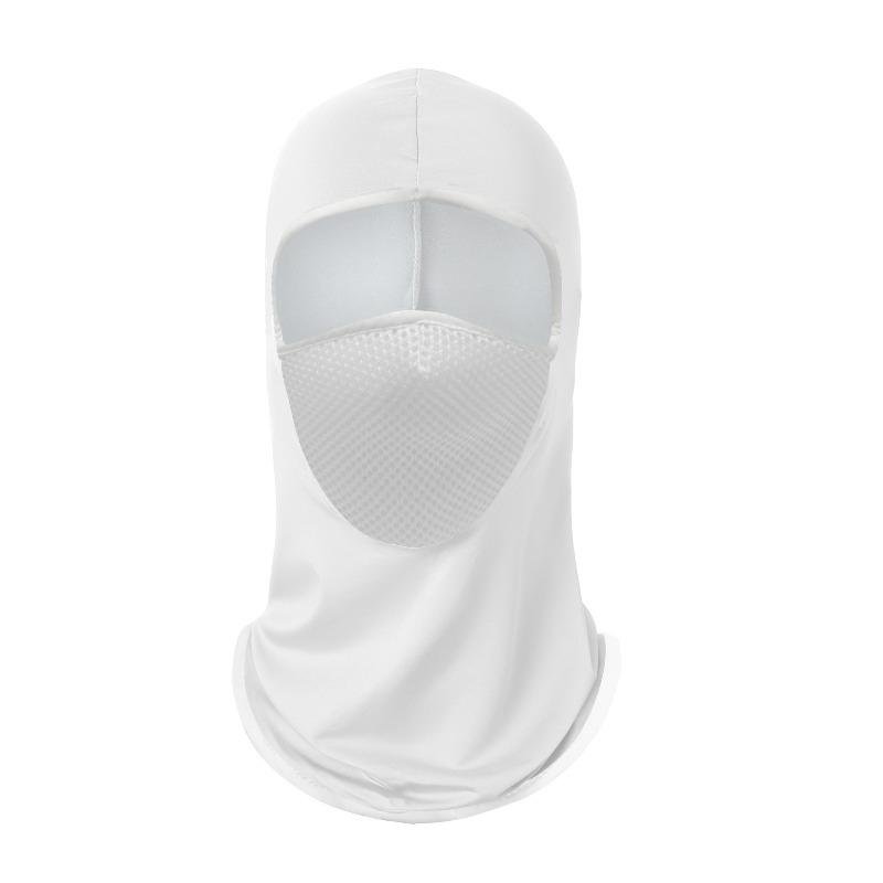 Full Face Anti-UV Sunscreen Headset Outdoor Ice Silk Mask Thin Milk Silk Sports Neck Cover
