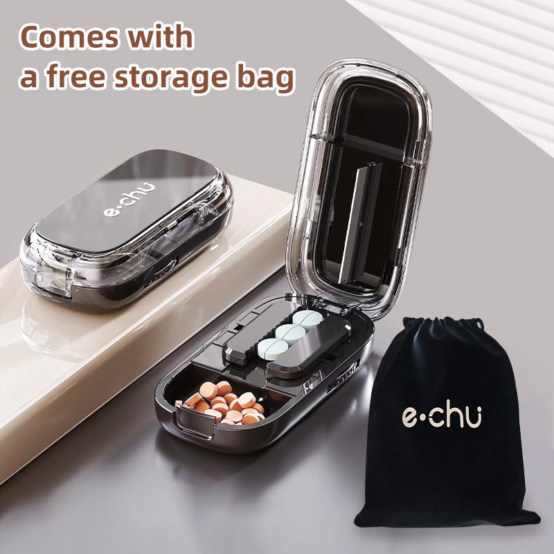 Кейс для таблеток для здоровья Четверть таблетки Резак Коробка для хранения Портативный Таблетки Лекарство Пыленепроницаемый Разделитель для маленьких таблеток и больших