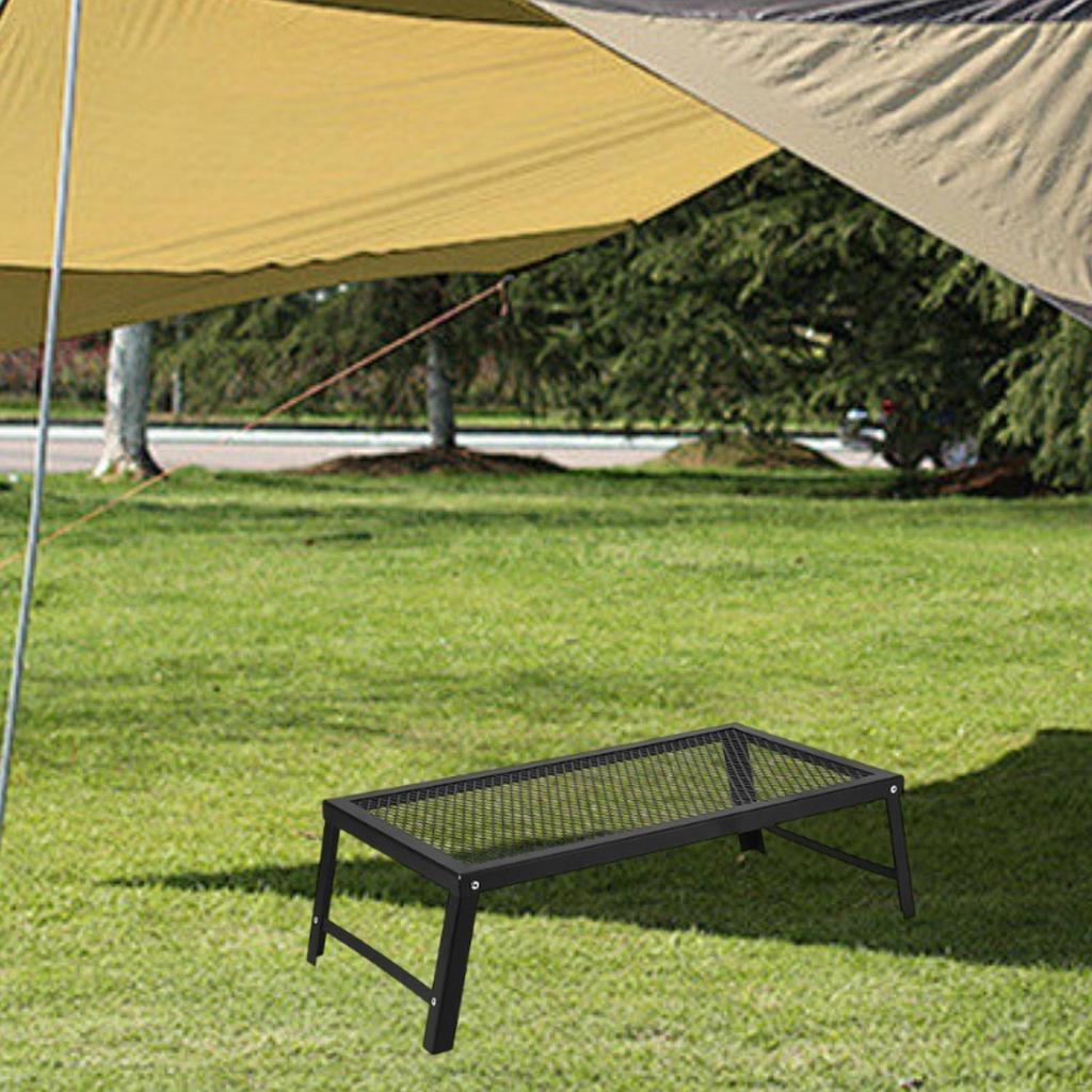 Складной костровый гриль, прочные аксессуары с ножками, решетка для костра для пикника