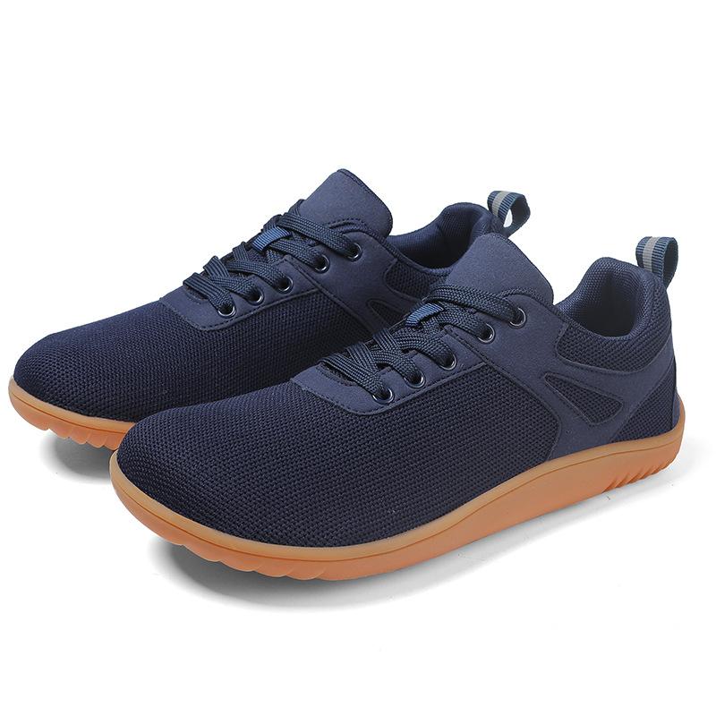 2024 New Wide-headed Running Sports Soft-soled Indoor Barefoot Shoes Men's and Women's Casual Shoes Flying Woven Breathable Mesh Shoes