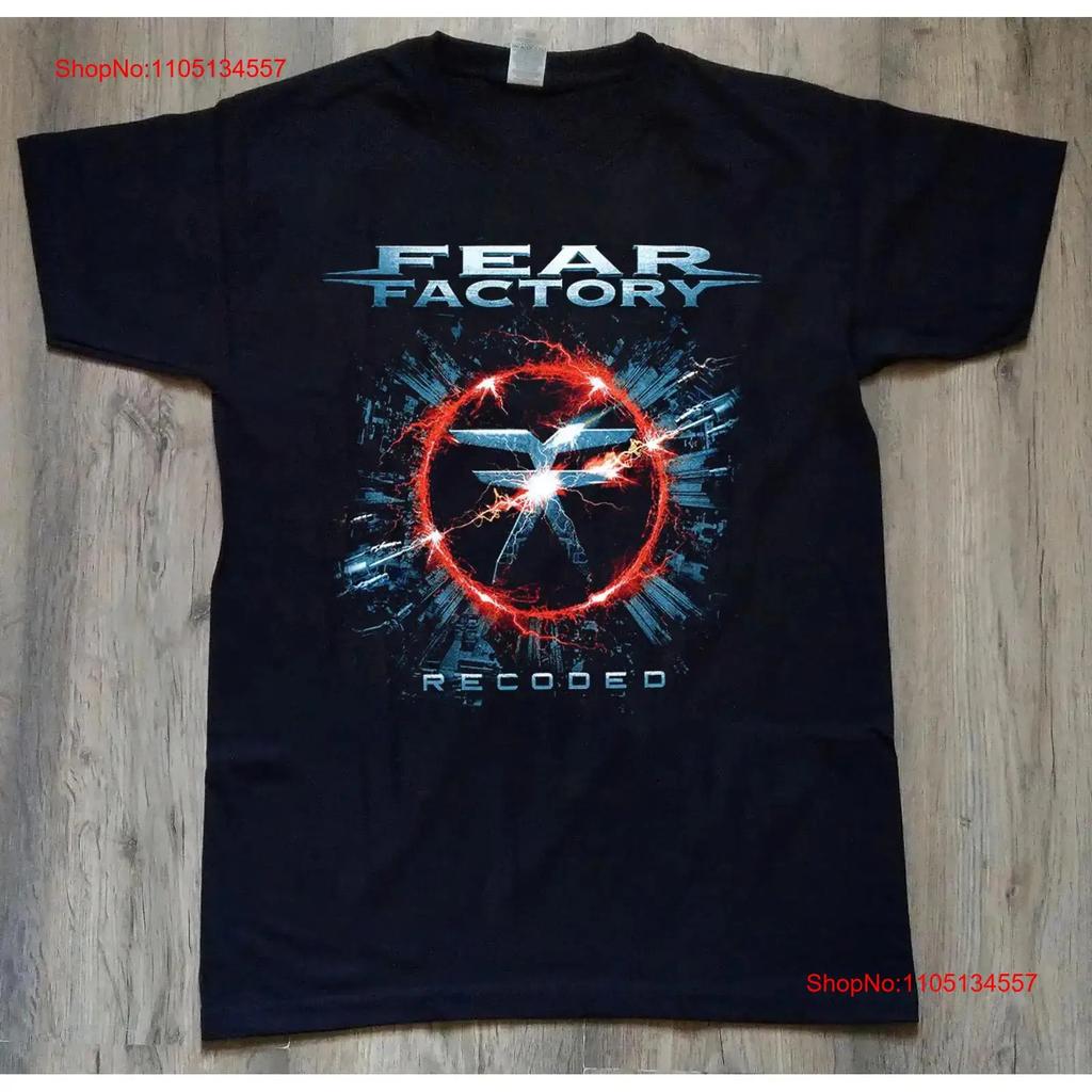 Fear Factory Recoded T Shirt Black All Size S XL AQ vintage Washed Comfortable Stretched fashion Breathable Unisex