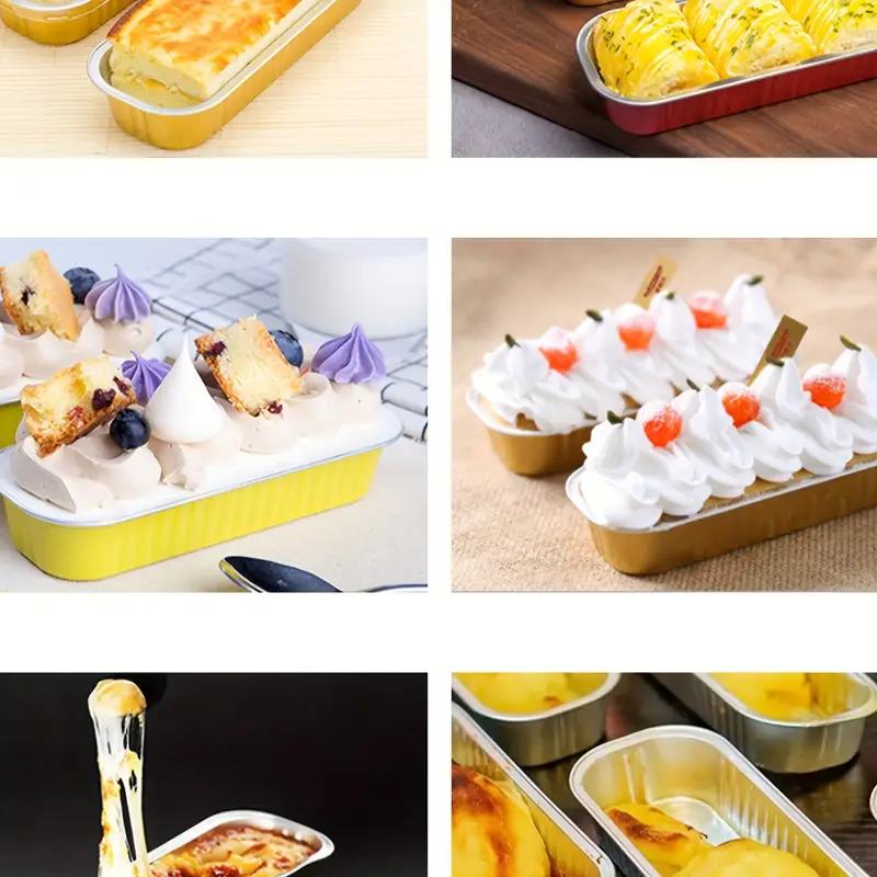 1/5/10Pcs/Set Disposable Bbq Pans Aluminum Foil Tin Box Loaf Baking Pans Cake Tins Containers Grilling Tray For Air Fryer Kitchen Accessories