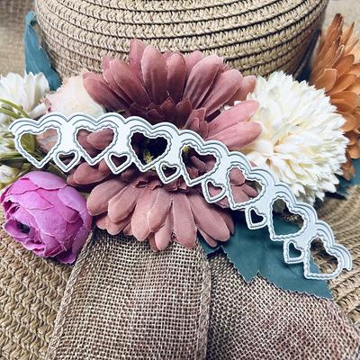 Сердца Металлические режущие штампы Трафарет для DIY Скрапбукинга Фотоальбом Тиснение Бумажные карточки Поделки Высечки