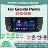 NAVIGUIDE 6,2 дюйма Android13 беспроводной Carplay автомобильный радиоприемник для Grande Punto 2012-2015 Multimeida Auto Stereo RDS BT без DVD-плеера GPS