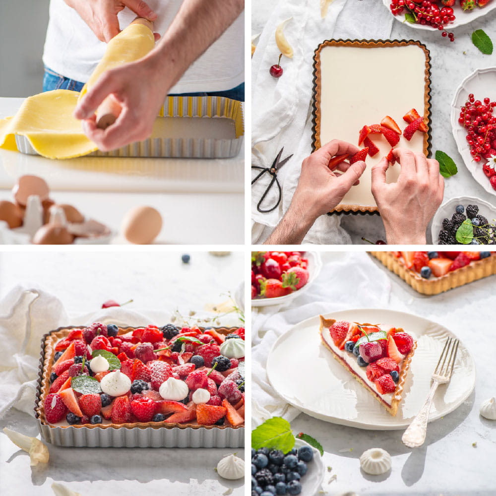 Metal Tart Form, Mazurka Form 32x22x3.5 Non-Stick