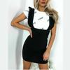 Ayollar Kuzgi Kletkali Yengsiz Slim Fit Paket Son Belbog'li Ko'ylak
