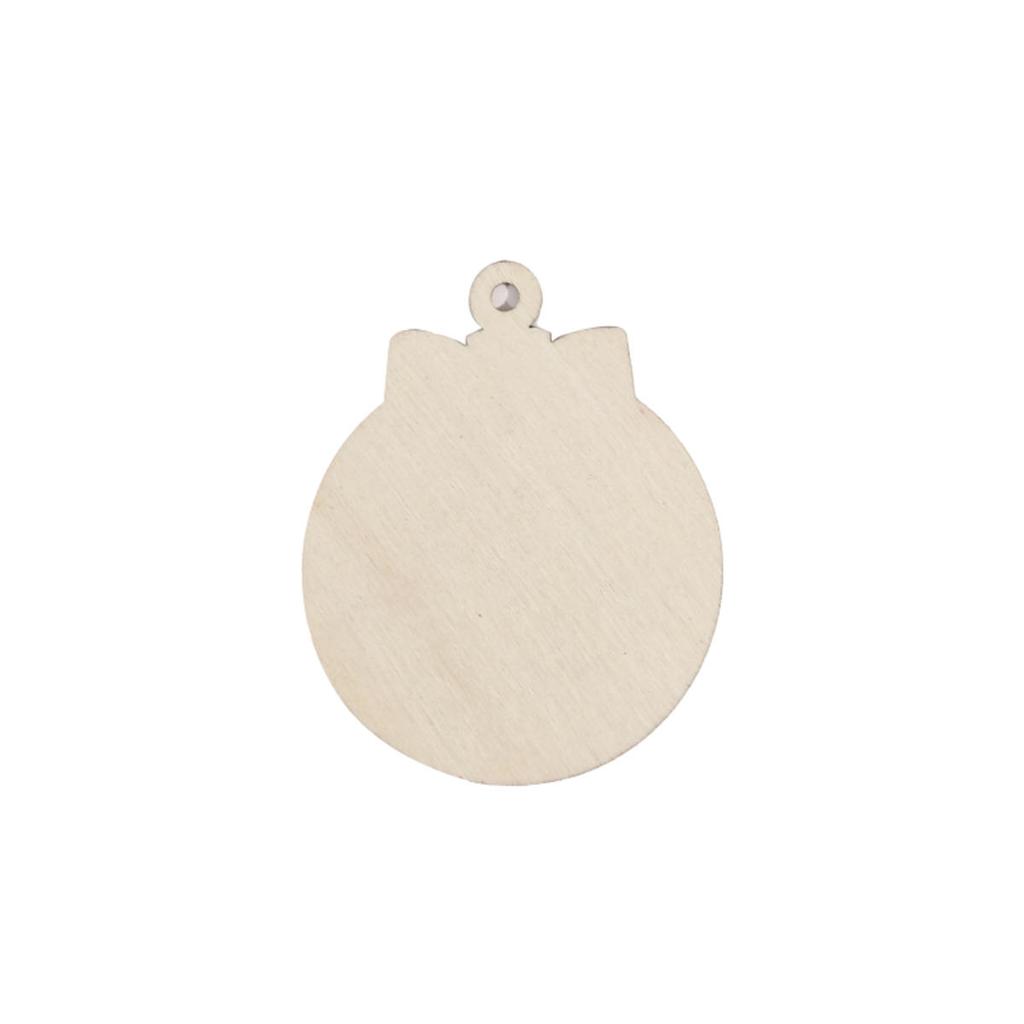 12pcs Wooden Christmas Ball Pendant Christmas Gift Decoration Christmas Tree Hanging Home Room Decor Outdoor Accessories for Holiday Decorating Use