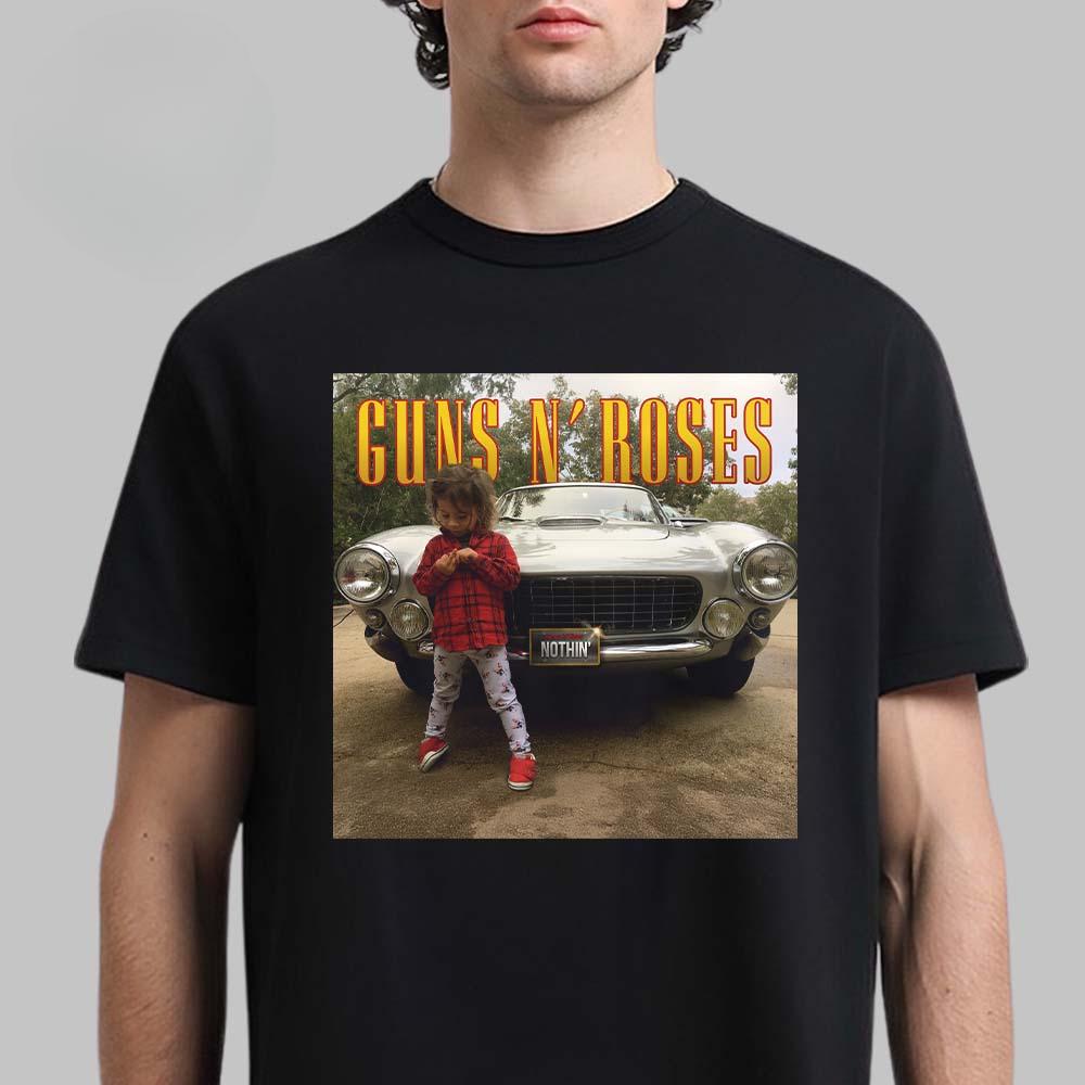 2026 Guns N Roses Cotton Band Shirt Unisex Summer Short Sleeve Fashion Brand Tee Luxury Casual Vintage