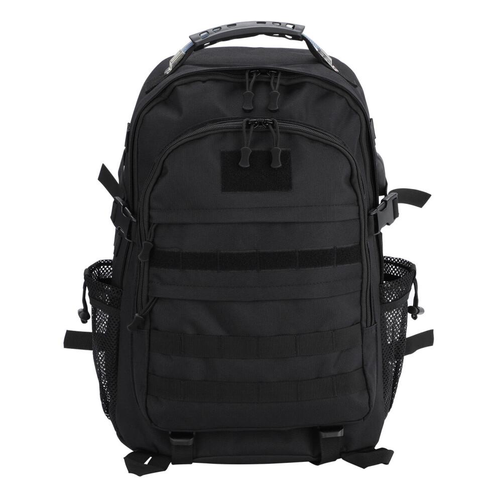 (Black) 50L Military Camping Travel Bag