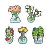 Trendy Cartoon Character Green Plant Brooches Versatile Metal Pins For Unisex Fashion Statement