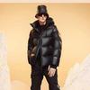 Новая Короткая Осень и Зима Черно-Золотая Пуховая Хлопковая Одежда для Мужчин и Женщин Свободные и Утолщенные Парные Хлопковые Куртки