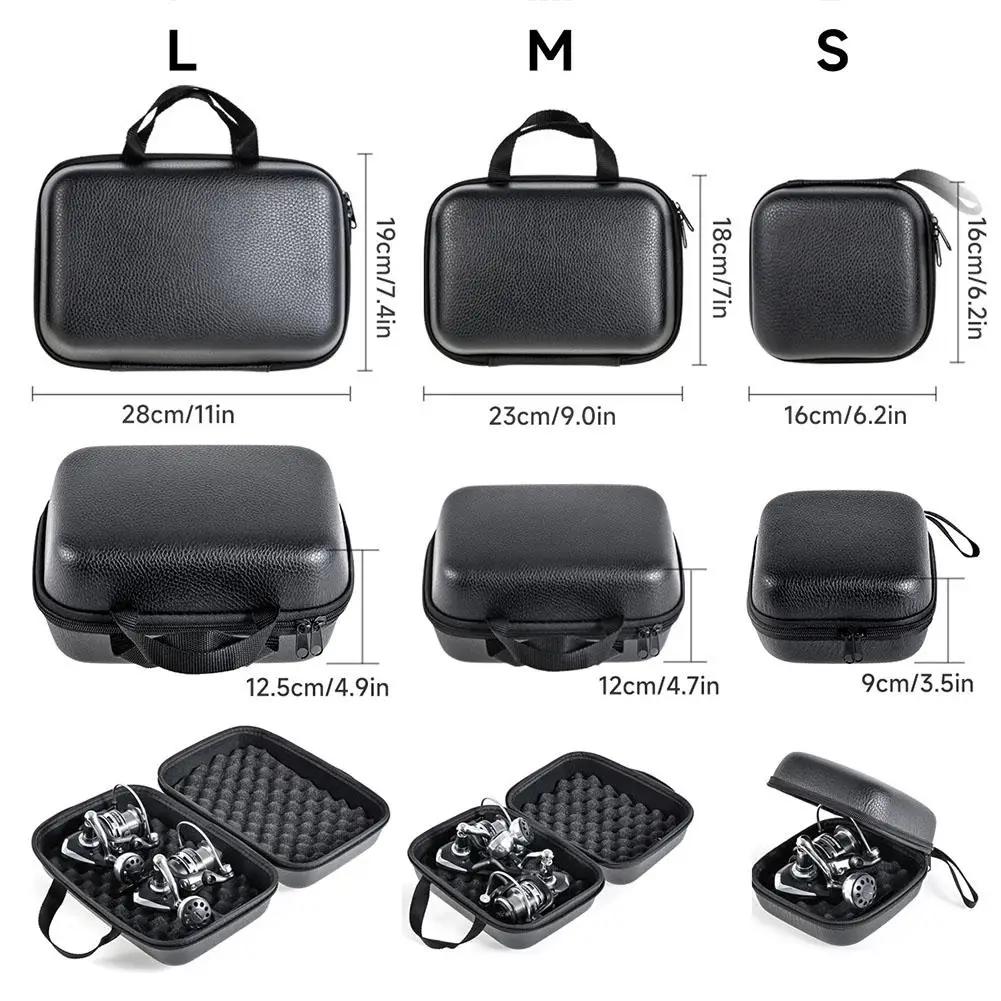 Ударопрочная сумка для рыболовной катушки с пенопластовой подкладкой и портативными ручками