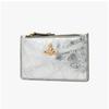 Vivienne Westwood Metallic Crinkle Slim Long Zipper Card Wallet 54020004w L00a7 Q401
