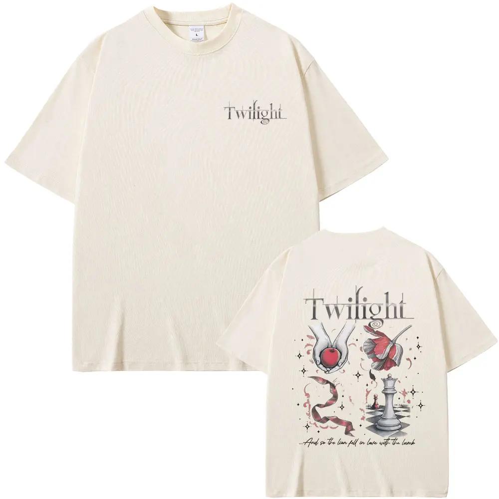 Фильм Сумерки Любитель Книг Вампир Роберт Паттинсон Футболка Волк Романтика Футболки Эдвард Каллен Футболка Мужские Винтажные Повседневные Топы