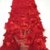 140cm*1 Yard 3D Flower Lace Fabric with Beads High Quality Embroidery Lace Fabric Handmade Clothing Sewing Fabric