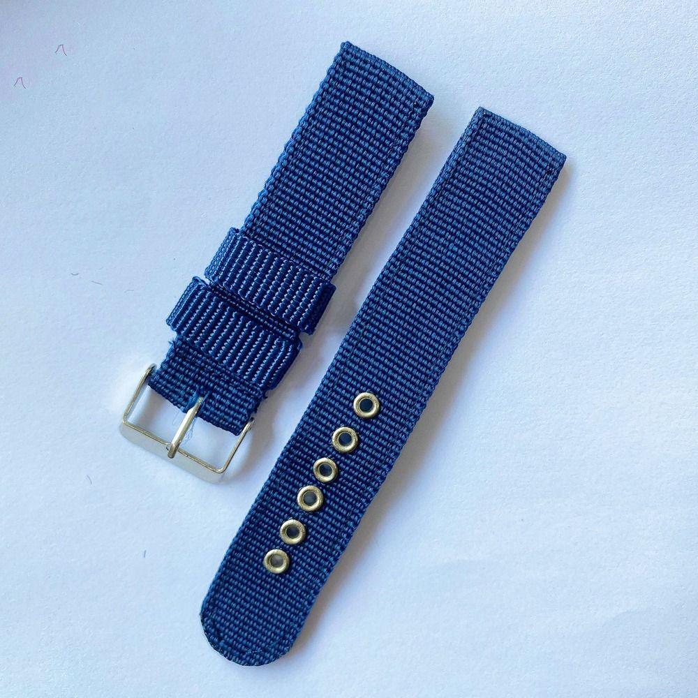 Pin Buckle Nylon Canvas Strap Sports Replacement Watchband Watch WristBand Watch Accessories
