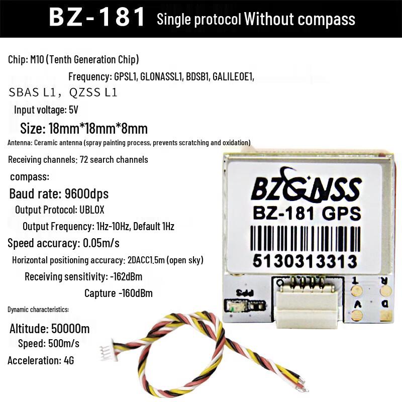 AXISFLYING Beizheng 121 FPV Flight Controller with GPS and Black Box