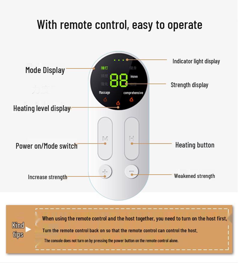 EMS Пульсовый Массажер для Живота с Подогревом и Пояс