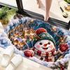 Christmas and New Year gifts cute snowmen Christmas trees Santa Claus carpets home decor non slip seats chair cushions decorative carpets P12