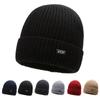 Thick Fleece Lined Knit Cap Women Warm Hat Skullies Beanies Men's Winter Hat Knitted Hat