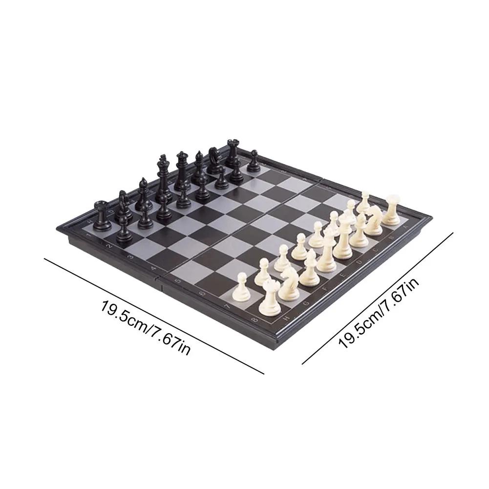 Folding Magnetic Chess 19.5*19.5Cm Portable Chess Board International Chess Game Gift For Adult Kids Beginner