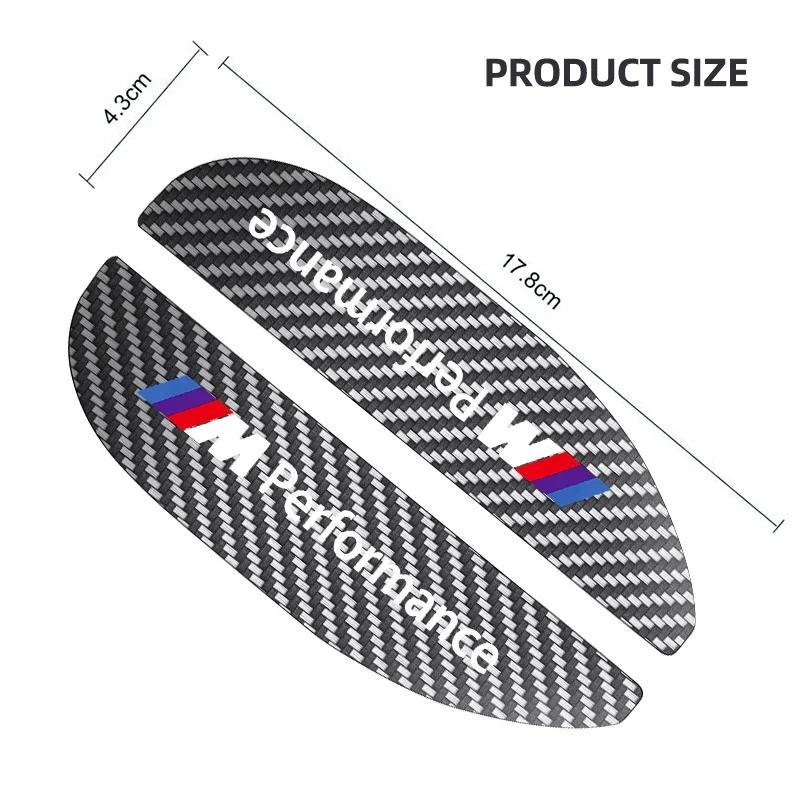 XTBZN1 2pcs Car Rear View Mirror Sticker Rain Eyebrow For BMW 50th Kith 5 Series F20 E39 F10 F30 E90 E46 E60 G60 X5 E87 F11 G20 G32 G30