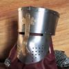 Шлем средневекового воина Royal Handicraft German Templar Half Crusader 18GA с регулируемой кожаной внутренней частью